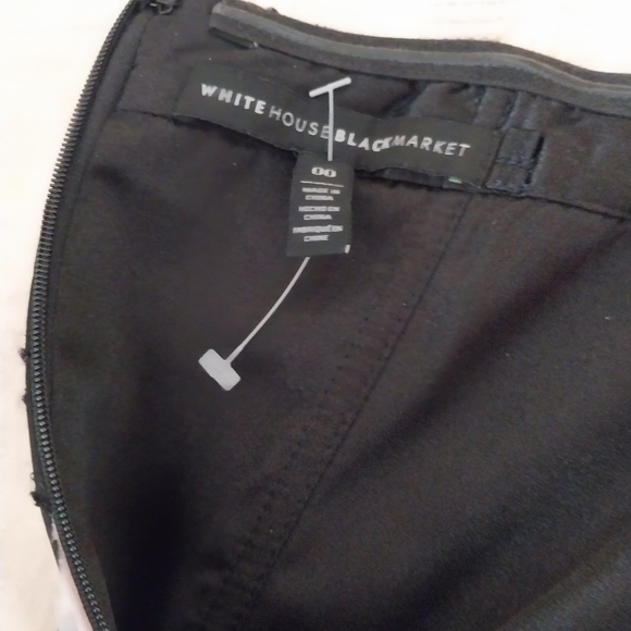 *WHBM Black Floral Strapless Dress - Picture 6 of 6